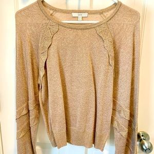 Joie sweater. Pretty gold hues.